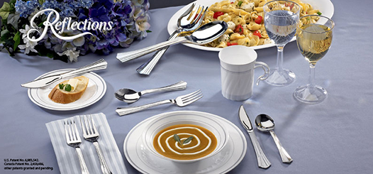 food service table arrangement